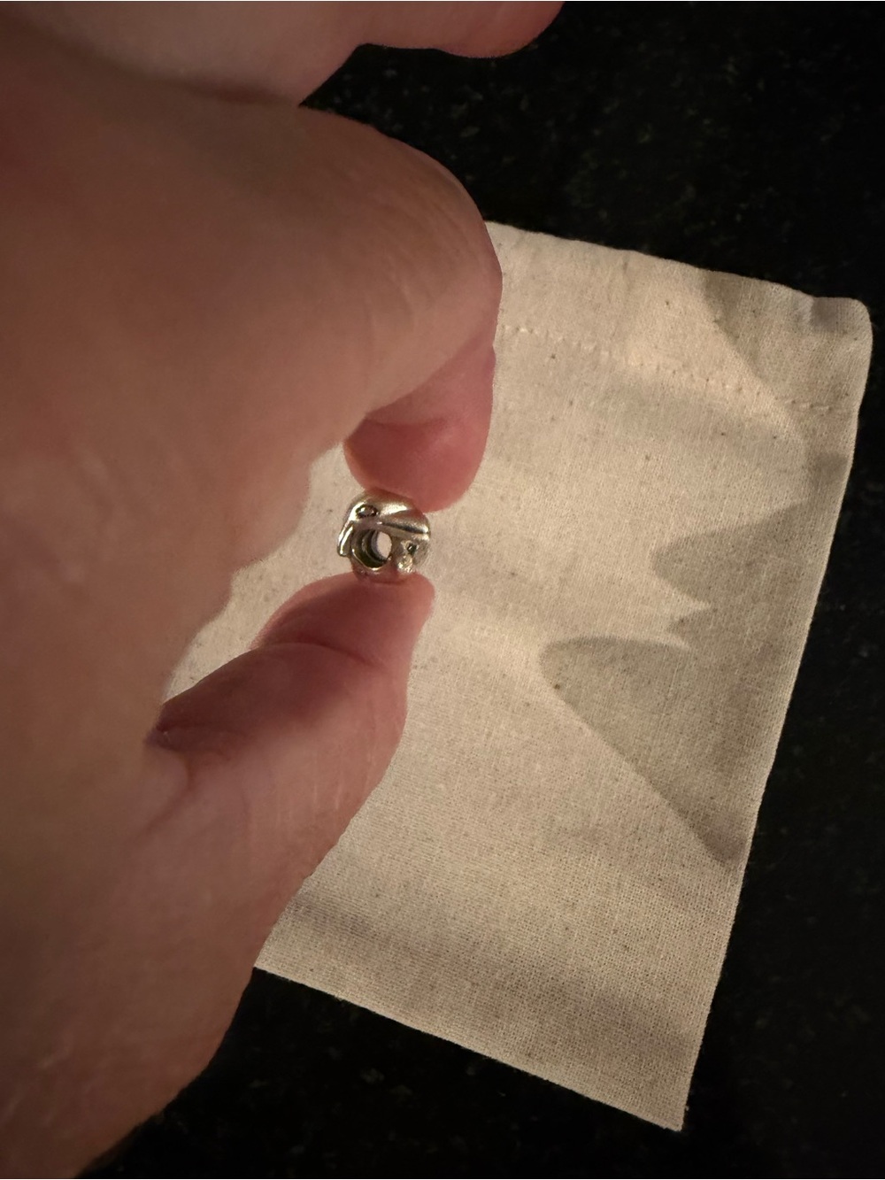 Authentic Pandora sterling silver dolphin charm. Excellent pre-owned condition.